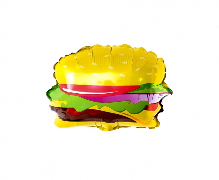 GLOBO HAMBURGUESA (49X54CM) AMARILLO