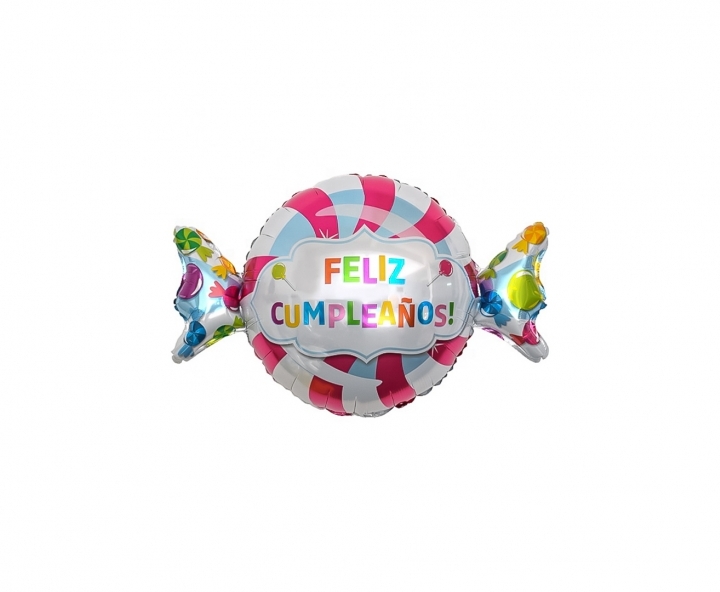 GLOBO “FELIZ CUMPLEAÑOS” (48X68CM) CARAMELO