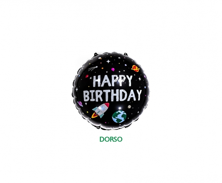 GLOBO “HAPPY BIRTHDAY” (45CM) ASTRONAUTA