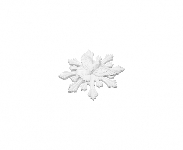 APLIQUE RESINA PALOMA 4P (4.5CM) BLANCO