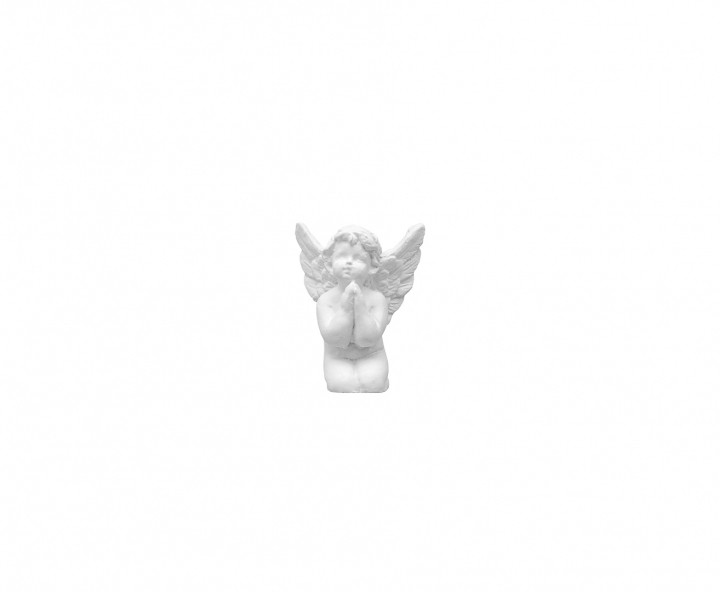 DECOR RESINA ANGEL (3.5X4CM) BLANCO