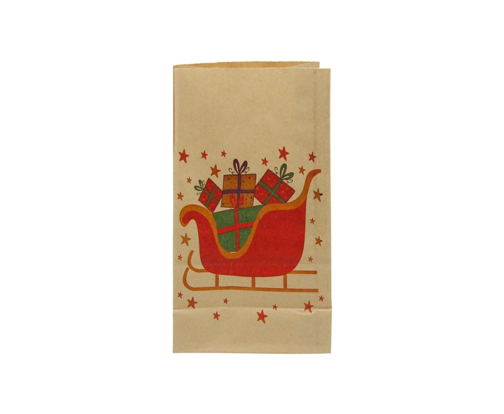 BOLSA PAPEL TRINEO DE PAPANOEL 12P (13X24X8) NATURAL