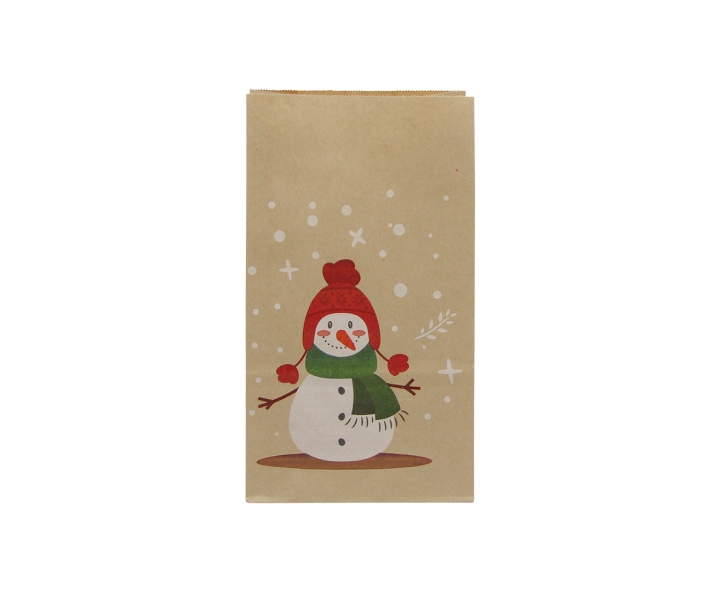 BOLSA PAPEL HOMBRE NIEVE 12P (13X24X8) NATURAL