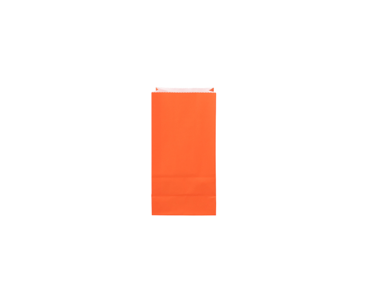 BOLSA PAPEL 24P (9X18X6) NARANJA