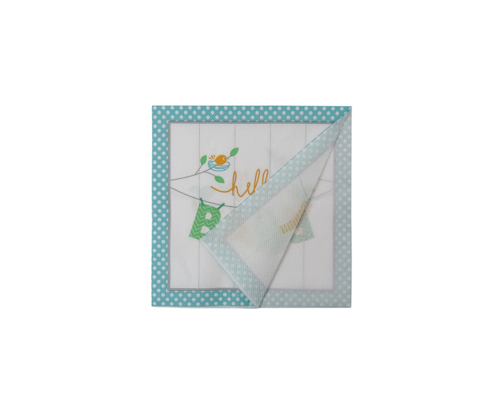 SERVILLETAS “HELLO BABY” 20P (17CM) TIFFANY
