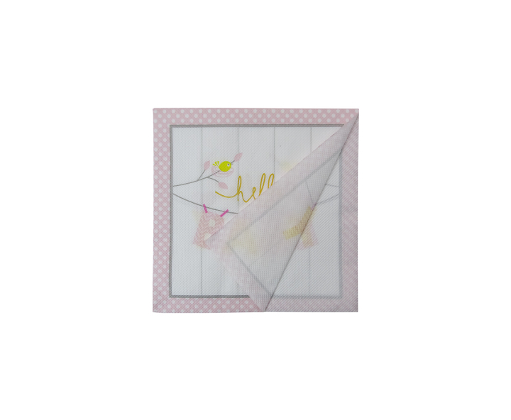 SERVILLETAS “HELLO BABY” 20P (17CM) ROSADO