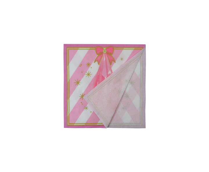 SERVILLETAS ZAPATILLA BALLET 20P (17CM) ROSADO