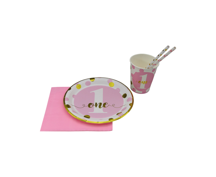 VASOS PAPEL “ONE” 10P (200ML) ROSADO