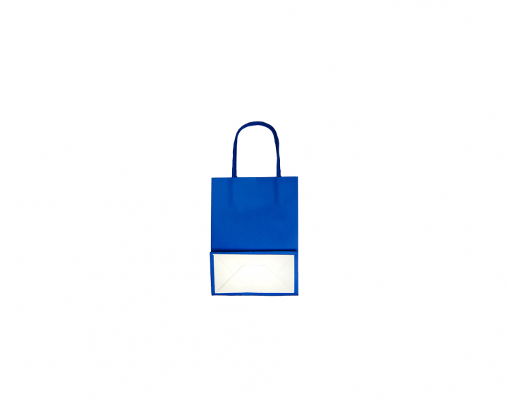 BOLSA DE PAPEL (21X15X8) AZUL