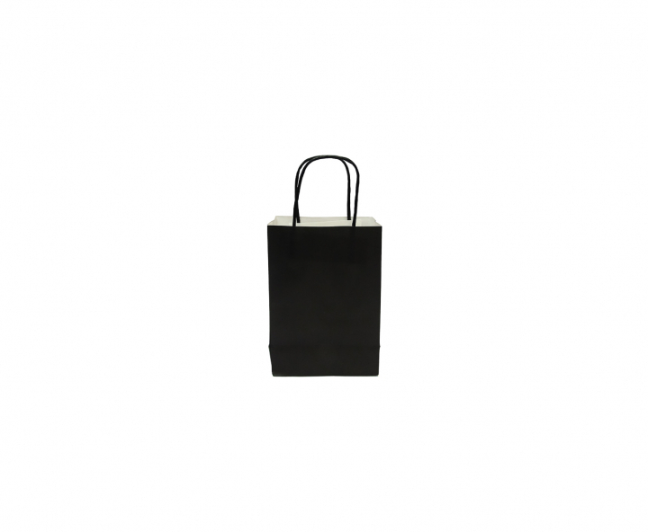 BOLSA DE PAPEL (21X15X8) NEGRO
