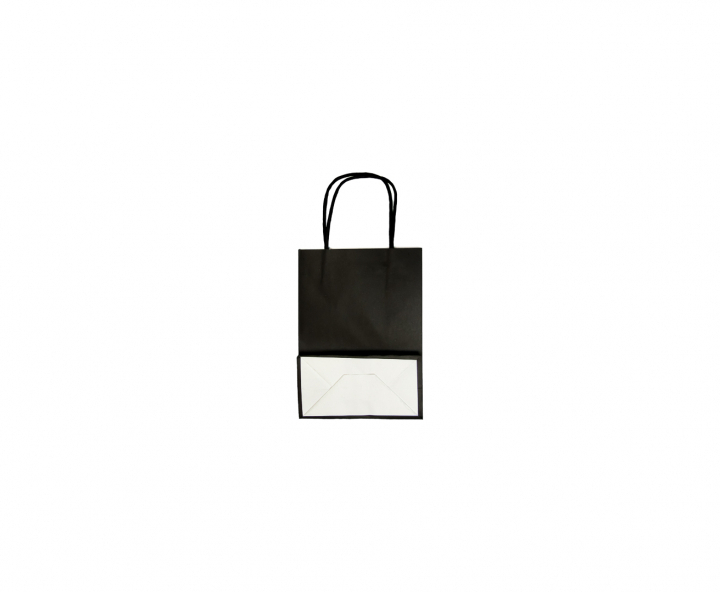 BOLSA DE PAPEL (21X15X8) NEGRO