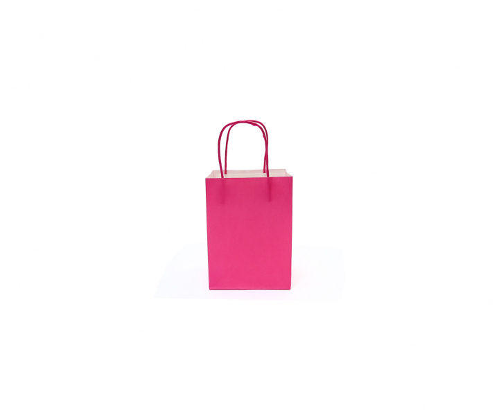 BOLSA DE PAPEL (21X15X8) FUCSIA