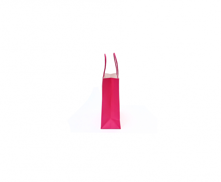 BOLSA DE PAPEL (21X15X8) FUCSIA