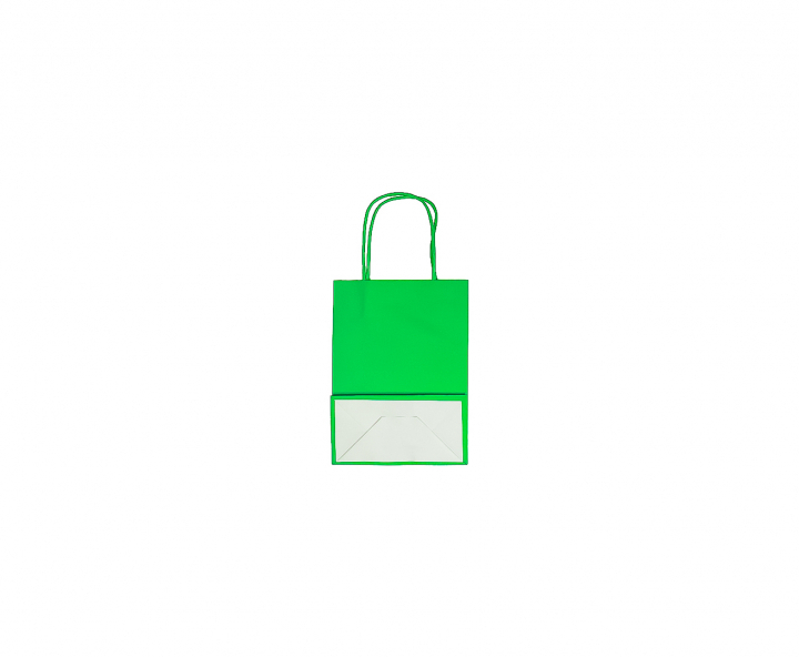 BOLSA DE PAPEL (21X15X8) VERDE