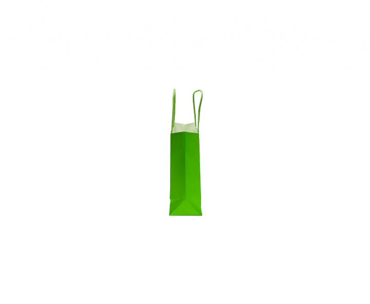 BOLSA DE PAPEL (21X15X8) VERDE LIMON