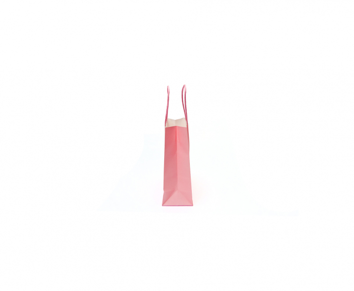 BOLSA DE PAPEL (21X15X8) ROSADO