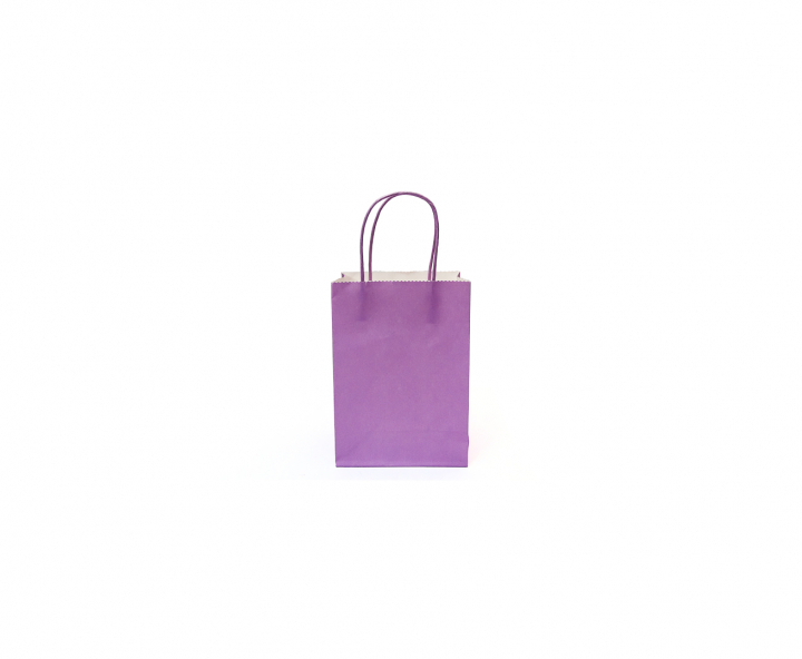 BOLSA DE PAPEL (21X15X8) PURPURA