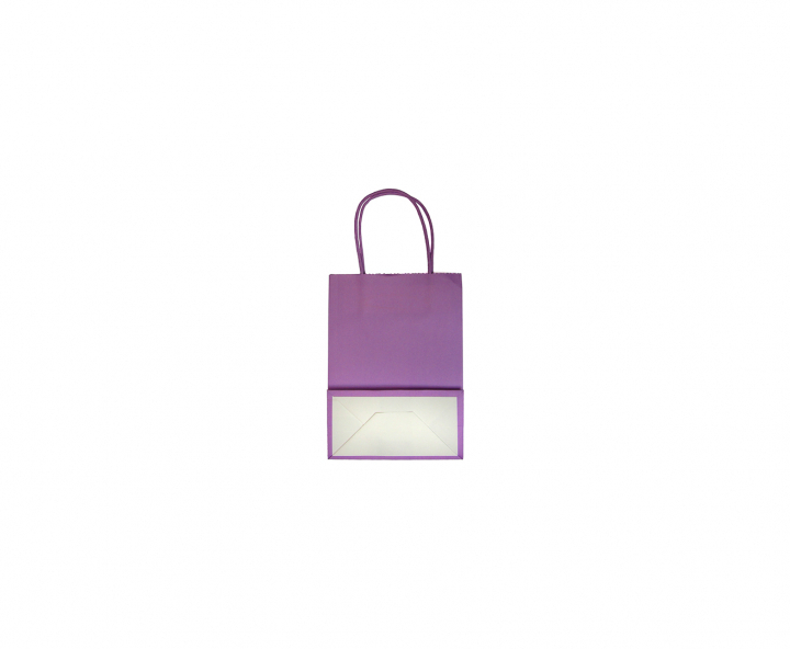 BOLSA DE PAPEL (21X15X8) PURPURA