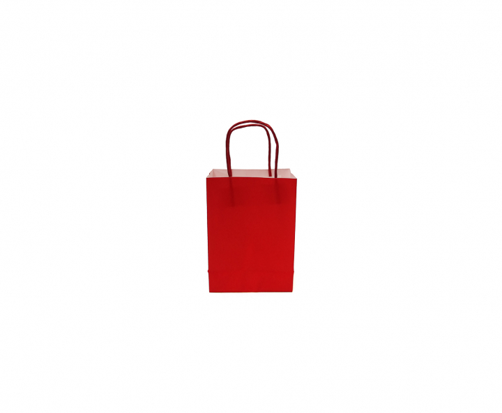 BOLSA DE PAPEL (21X15X8) ROJO