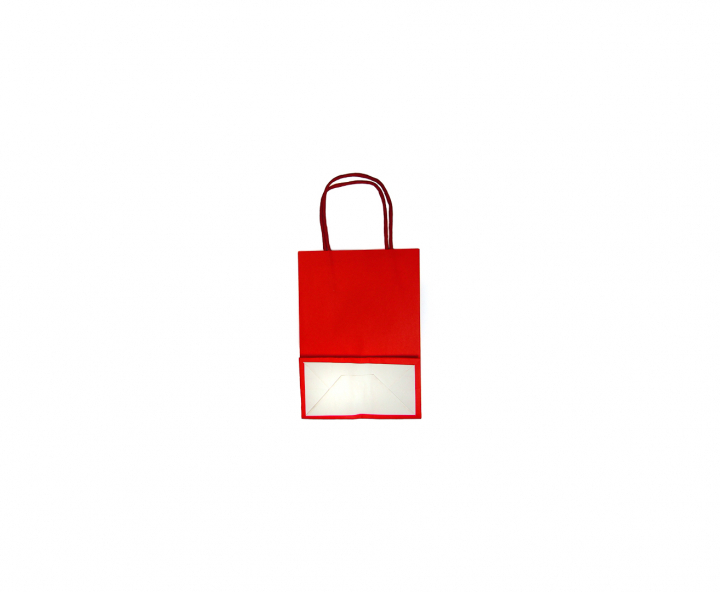 BOLSA DE PAPEL (21X15X8) ROJO