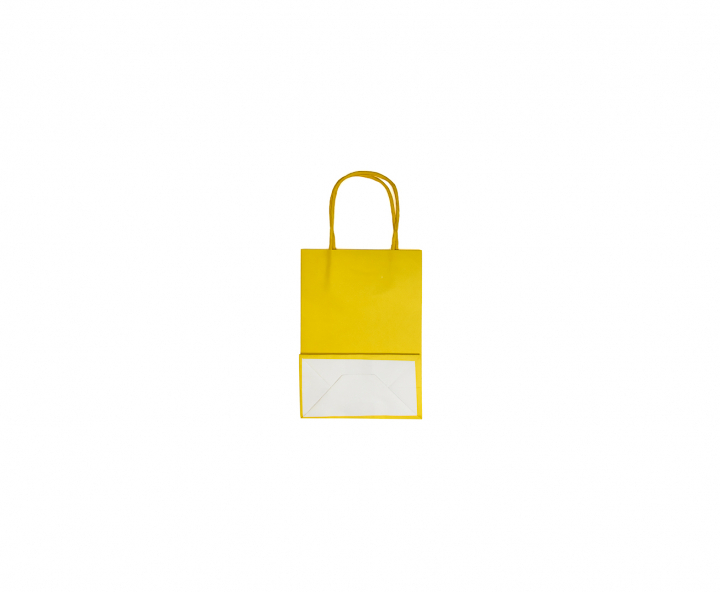 BOLSA DE PAPEL (21X15X8) AMARILLO