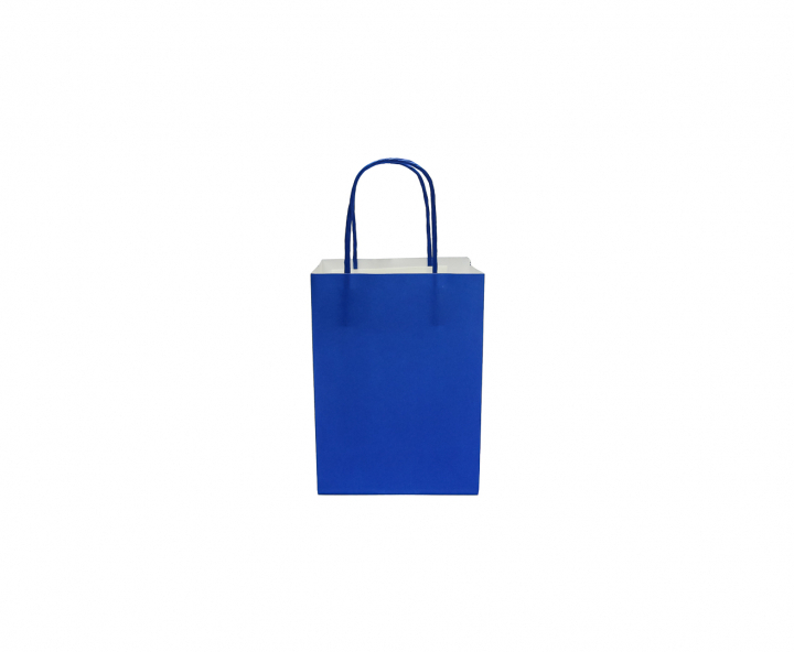 BOLSA DE PAPEL (27X21X11) AZUL