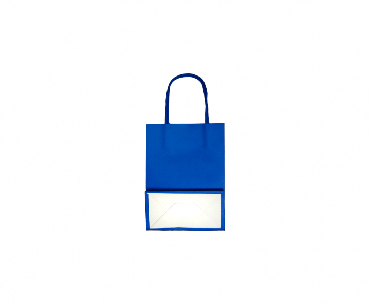 BOLSA DE PAPEL (27X21X11) AZUL