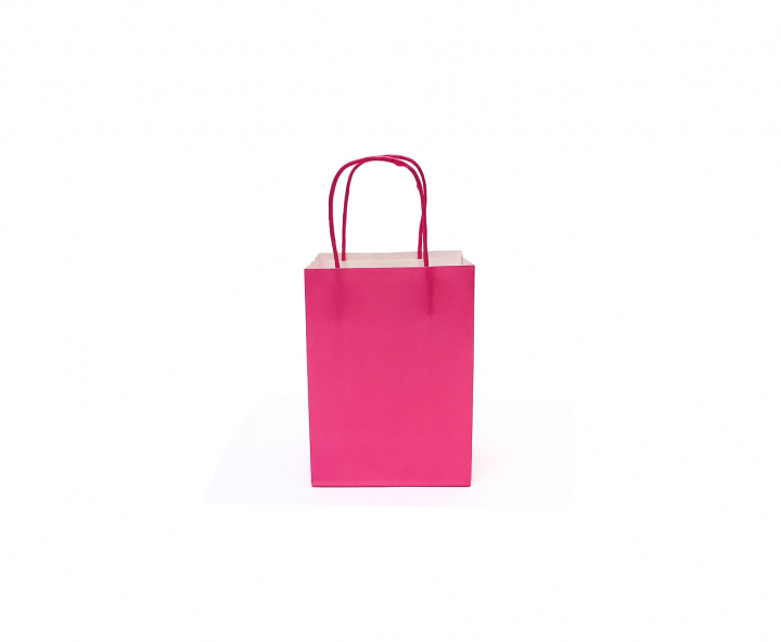 BOLSA DE PAPEL (27X21X11) FUCSIA
