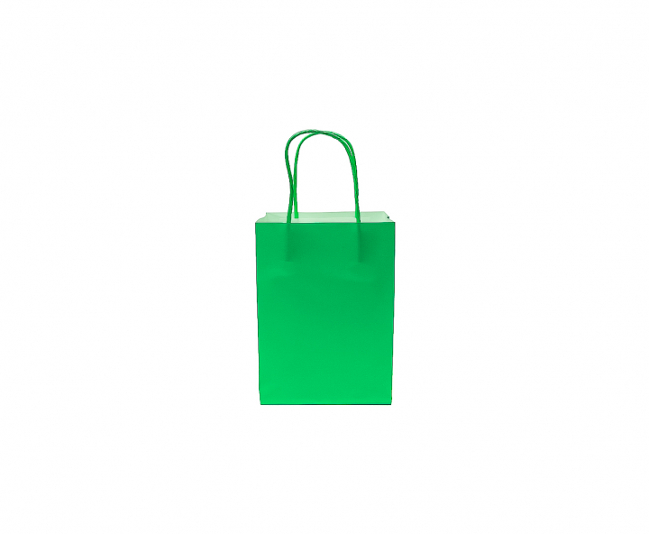 BOLSA DE PAPEL (27X21X11) VERDE LIMON