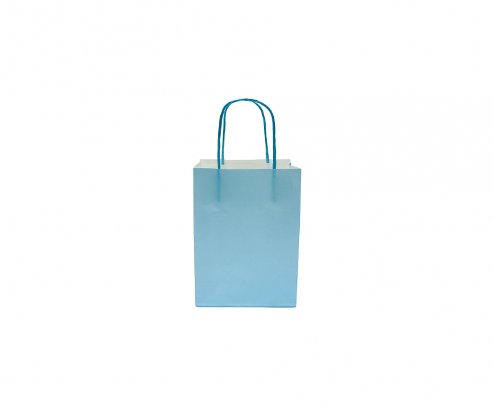 BOLSA DE PAPEL (27X21X11) CELESTE