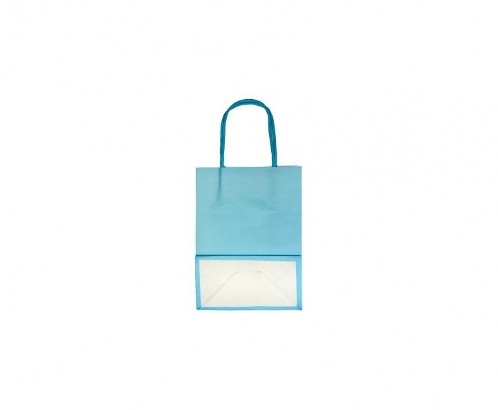 BOLSA DE PAPEL (27X21X11) CELESTE