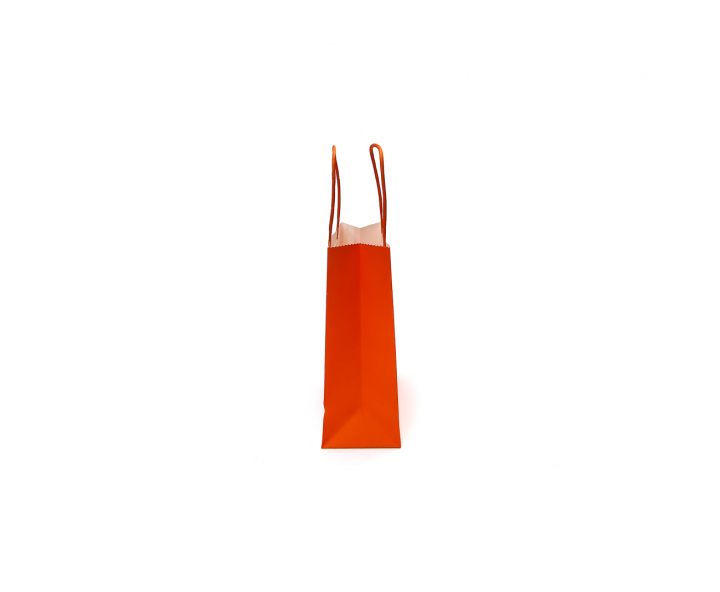 BOLSA DE PAPEL (27X21X11) NARANJA