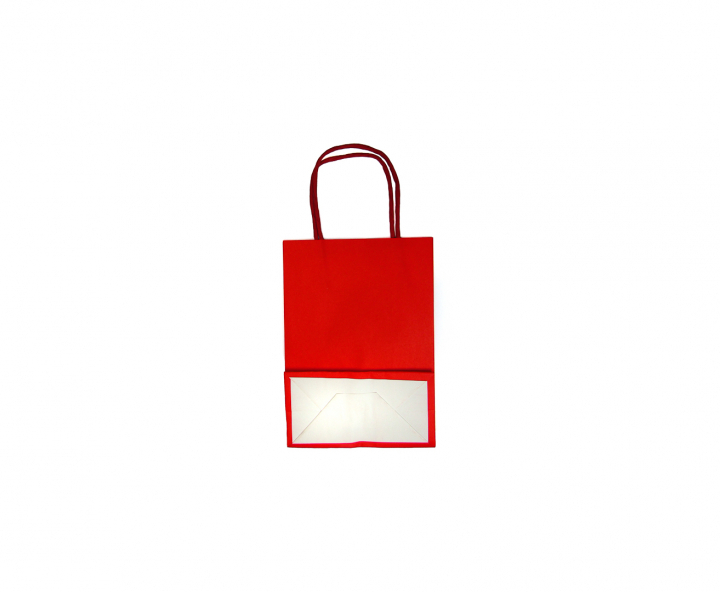 BOLSA DE PAPEL (27X21X11) ROJO