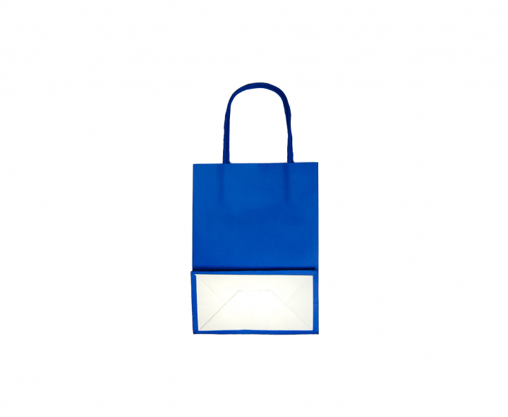 BOLSA DE PAPEL (32X25X12.5) AZUL