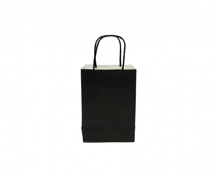 BOLSA DE PAPEL (32X25X12.5) NEGRO