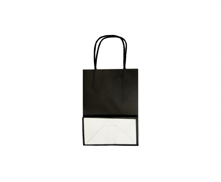 BOLSA DE PAPEL (32X25X12.5) NEGRO