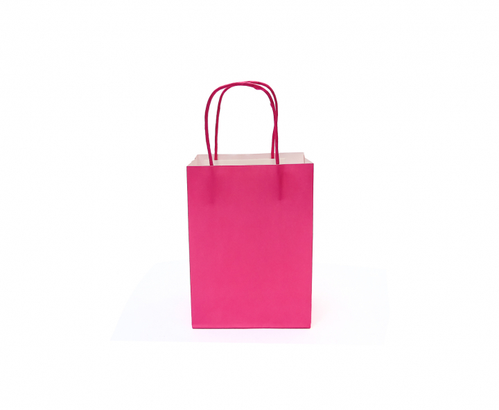 BOLSA DE PAPEL (32X25X12.5) FUCSIA