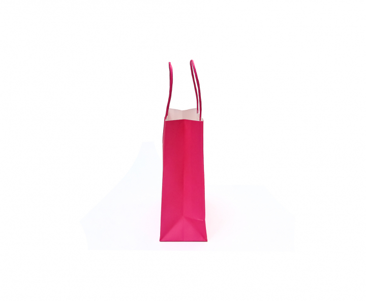 BOLSA DE PAPEL (32X25X12.5) FUCSIA