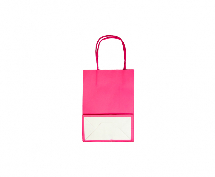 BOLSA DE PAPEL (32X25X12.5) FUCSIA