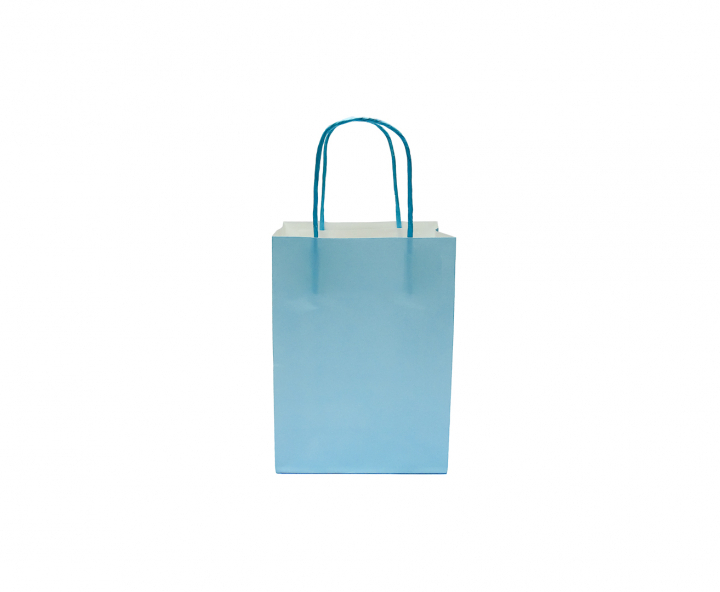 BOLSA DE PAPEL (32X25X12.5) CELESTE