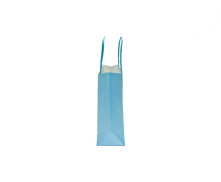 BOLSA DE PAPEL (32X25X12.5) CELESTE