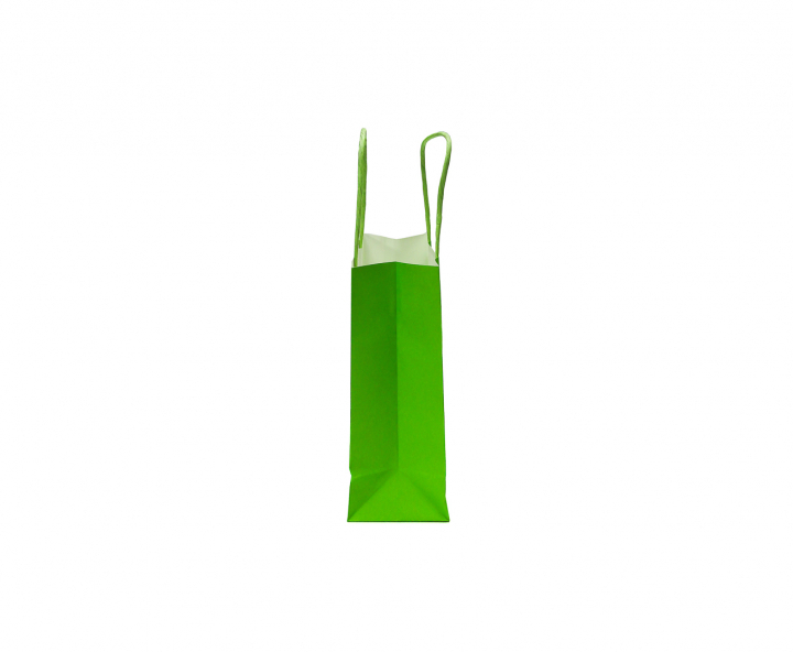 BOLSA DE PAPEL (27X21X11) VERDE LIMON
