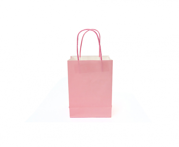 BOLSA DE PAPEL (32X25X12.5) ROSADO