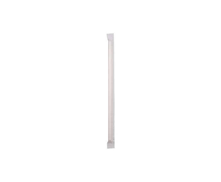 PAJITA PAPEL BIODEGRADABLE 50P (20CM) BLANCO