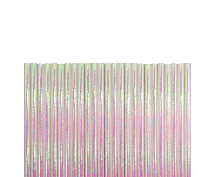 PAJITA PAPEL 25P (19.5CM) BRILLOSO TORNASOL 42