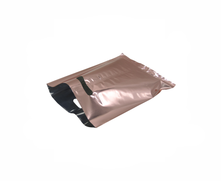BOLSA METALIZADO 10P (17X25) ROSA DORADO