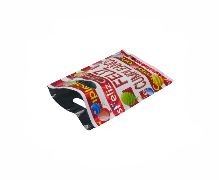 BOLSA METALIZADO “FELIZ CUMPLEAÑOS” 10P (17X25) ROJO