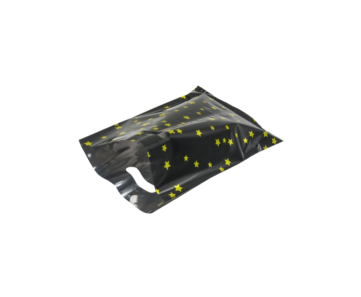BOLSA METALIZADO ESTRELLA 10P (17X25) NEGRO