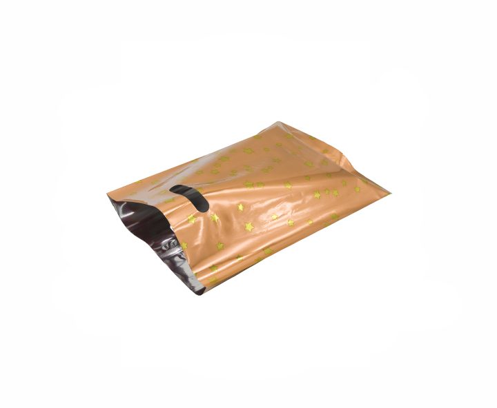 BOLSA METALIZADO ESTRELLA 10P (17X25) SALMON
