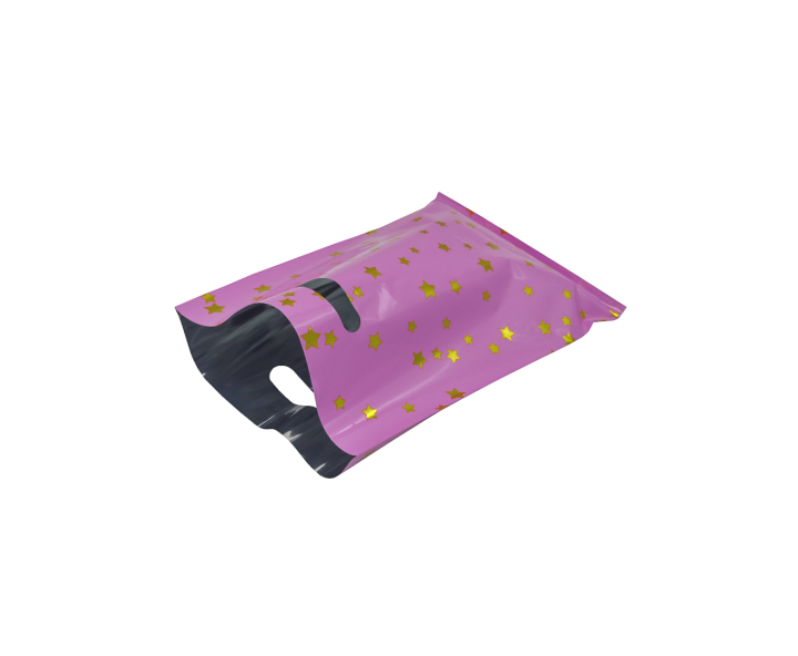 BOLSA METALIZADO ESTRELLA 10P (17X25) ROSADO